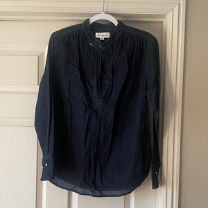 Unsubscribed Women’s Long Sleeve Denim Blouse Sz S.  NWOT Box4
